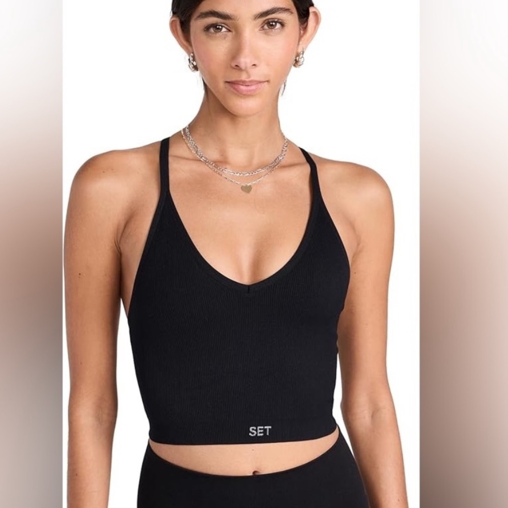 SET ACTIVE Sculptflex Ribbed V Bra M